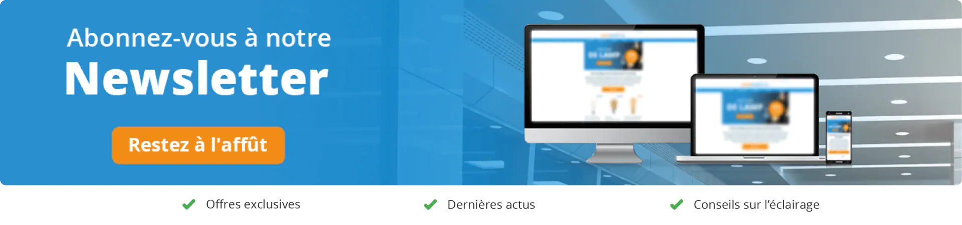 newsletter lampesdirect