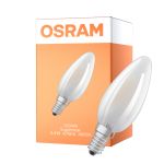 Osram LED Superstar E14 Bougie Filament Dépolie 3.4W 470lm - 940 Blanc Froid | Meilleur Rendu Des Couleurs - Dimmable - Équivalent 40W