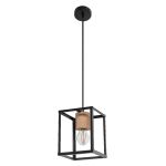 Ledvance Decor Nairobi Acier Suspension Luminaire Noir | Convient pour E27