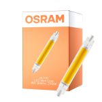 Osram LED Slim Line R7S LED R7S 118mm Claire 8W 806lm - 827 Blanc Très Chaud | Équivalent 60W