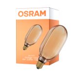 Osram Vintage 1906 LED E27 Globe Filament Dorée 100mm 4W 220lm - 818 Blanc Très Chaud | Dimmable - Équivalent 60W