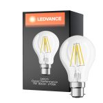 Ledvance Classic Performance LED Ampoule B22d Poire Filament Claire 7W 806lm - 827 Blanc Très Chaud | Dimmable - Équivalent 60W