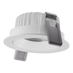 Ledvance Spot LED Adjust Aluminium Blanc 8W 680lm 36D - 930 Blanc Chaud | Diamètre 83mm - IP20 - Meilleur Rendu Des Couleurs - Dimmable