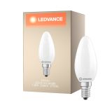 Ledvance Classic LED E14 Bougie Dépolie 1.8W 250lm - 827 Blanc Très Chaud | Équivalent 25W
