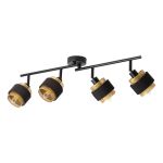 Ledvance Decor Spot Hornet Plafond Spot Noir 4x2.8W - 827 Blanc Très Chaud | Incl. 4x E14