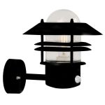 Nordlux Blokhus Up Applique Murale Sensor Noir | Convient pour 1x E27