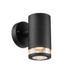 Nordlux Birk Applique Murale Aluminium Noir | 90mm - IP44 - Convient pour GU10
