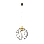 Emibig Suspension Luminaire Nando Acier Noir | Convient pour 1x E27 - Max 15W