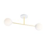 Emibig Plafonnier Magnum Acier Blanc | Convient pour 2x E14 - Max 10W