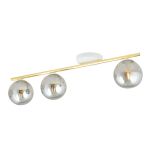 Emibig Plafonnier Monza Acier Blanc | Convient pour 3x E14 - Max 10W