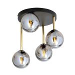 Emibig Plafonnier Dolce Acier Noir | Convient pour 4x E14 - Max 10W