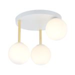 Emibig Plafonnier Dolce Acier Blanc | Convient pour 3x E14 - Max 10W