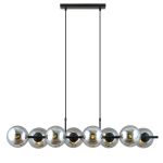Emibig Suspension Luminaire Rory Acier Noir | Convient pour 8x E14 - Max 10W