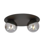 Emibig Plafonnier Solar Acier Noir | Convient pour 2x E14 - Max 10W
