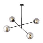 Emibig Suspension Luminaire Linéaire Acier Noir | Convient pour 4x E14 - Max 10W