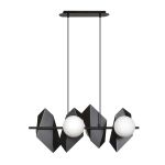 Emibig Suspension Luminaire Drifton Acier Noir | Convient pour 4x E14 - Max 10W