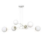 Emibig Suspension Luminaire Ognis Acier Blanc | Convient pour 6x E27 - Max 10W