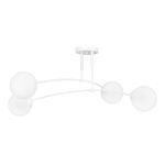 Emibig Plafonnier Pregos Acier Blanc | Convient pour 4x E14 - Max 10W