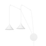 Emibig Suspension Luminaire Abramo Acier Blanc | Convient pour 2x E27 - Max 15W