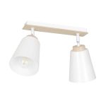 Emibig Plafonnier Atlas Acier Blanc | Convient pour 2x E27 - Max 15W