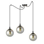 Emibig Suspension Luminaire Gigi Acier Noir | Convient pour 3x E14 - Max 10W