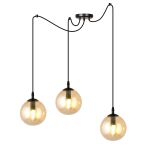 Emibig Suspension Luminaire Gigi Acier Noir | Convient pour 3x E14 - Max 10W