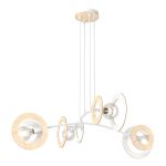 Emibig Suspension Luminaire Skiva Acier Blanc | Convient pour 4x E27 - Max 15W