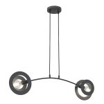 Emibig Suspension Luminaire Euforia Acier Noir | Convient pour 2x E27 - Max 15W