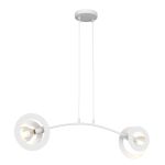 Emibig Suspension Luminaire Euforia Acier Blanc | Convient pour 2x E27 - Max 15W