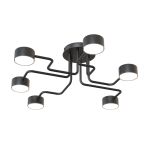 Emibig Plafonnier Kurage Acier Noir | Convient pour 6x GX53 - Max 12W