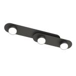 Emibig Plafonnier Stilo Acier Noir | Convient pour 3x GX53 - Max 12W
