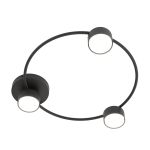 Emibig Plafonnier Lucio Acier Noir | Convient pour 3x GX53 - Max 12W