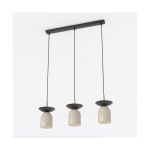 Emibig Suspension Luminaire Ego Acier Brun | Convient pour 3x E14 - Max 10W