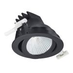 Philips Spot LED LuxSpace Accent Compact Noir RS771B 26W 2700lm 36D - 930 Blanc Chaud | 130mm - Meilleur Rendu Des Couleurs