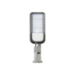 Bright Choice Éclairage Public LED 50W 6000lm 70x140D - 740 Blanc Froid | IP65 - Détecteur De Lumière - Asymétrique