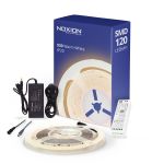 Noxion Rubans LED Naga 5 Mètre Ensemble complet - Smart Wifi - 24V - 120LEDs/m - 9.6W/m - 930 Blanc Chaud | 8mm - IP20 - Meilleur Rendu Des Couleurs - SMD2835