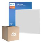 Lot 4x Philips Panneau LED CoreLine RC132V 26W 3400lm - 830 Blanc Chaud | 60x60cm - UGR <22