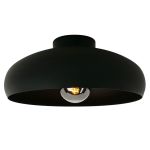 Eglo Plafonnier Mogano Acier Noir | Convient pour E27