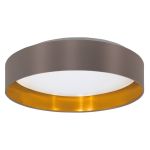 Eglo Plafonnier Maserlo 2 Acier Blanc 20W 2400lm - 830 Blanc Chaud