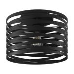 Eglo Plafonnier Cremella Acier Noir | Convient pour E27