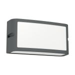 Eglo Applique Murale Camarda Aluminium Anthracite 10W 1200lm - 840 Blanc Froid | IP54