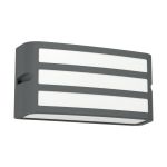 Eglo Applique Murale Camarda Aluminium Anthracite | IP54 - Convient pour 1x E27