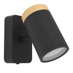 Eglo Applique Murale Consuma Noir, Brun | Convient pour GU10