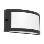 Eglo Applique Murale Poggiarello Noir | IP54 - Convient pour 1x E14