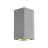 SLV Big Theo Up/Down Applique Murale Aluminium Gris | IP44 - Extérieur - Convient pour 2x GU10 Max. 75W - Dimmable
