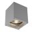 SLV Big Theo Plafond Spot Aluminium Gris | Extérieur - IP44 - Convient pour 1x GU10 Max. 75W - Dimmable