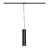 SLV Spot sur rail Suspension Luminaire Spot Enola B Rail Monophasé Aluminium Noir | Convient pour 1x GU10 
