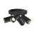 Asto Tube Plafond Spot Aluminium Noir | 4x GU10 Max. 10W - Dimmable