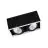 Ledvance Spot LED Carré Multi inclinable Noir-Blanc 2x30W 5400lm 38D - 840 Blanc Froid | Diamètre 320x160mm