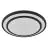 Ledvance Plafonnier LED Orbis Berlin Noir 36W 2400lm - 830 Blanc Chaud